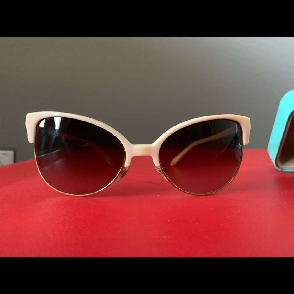 White Tiffany & Co cat eye sunglasses